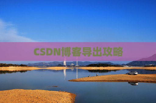 CSDN博客导出攻略